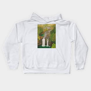 Waterfall in Dangar, NSW Kids Hoodie